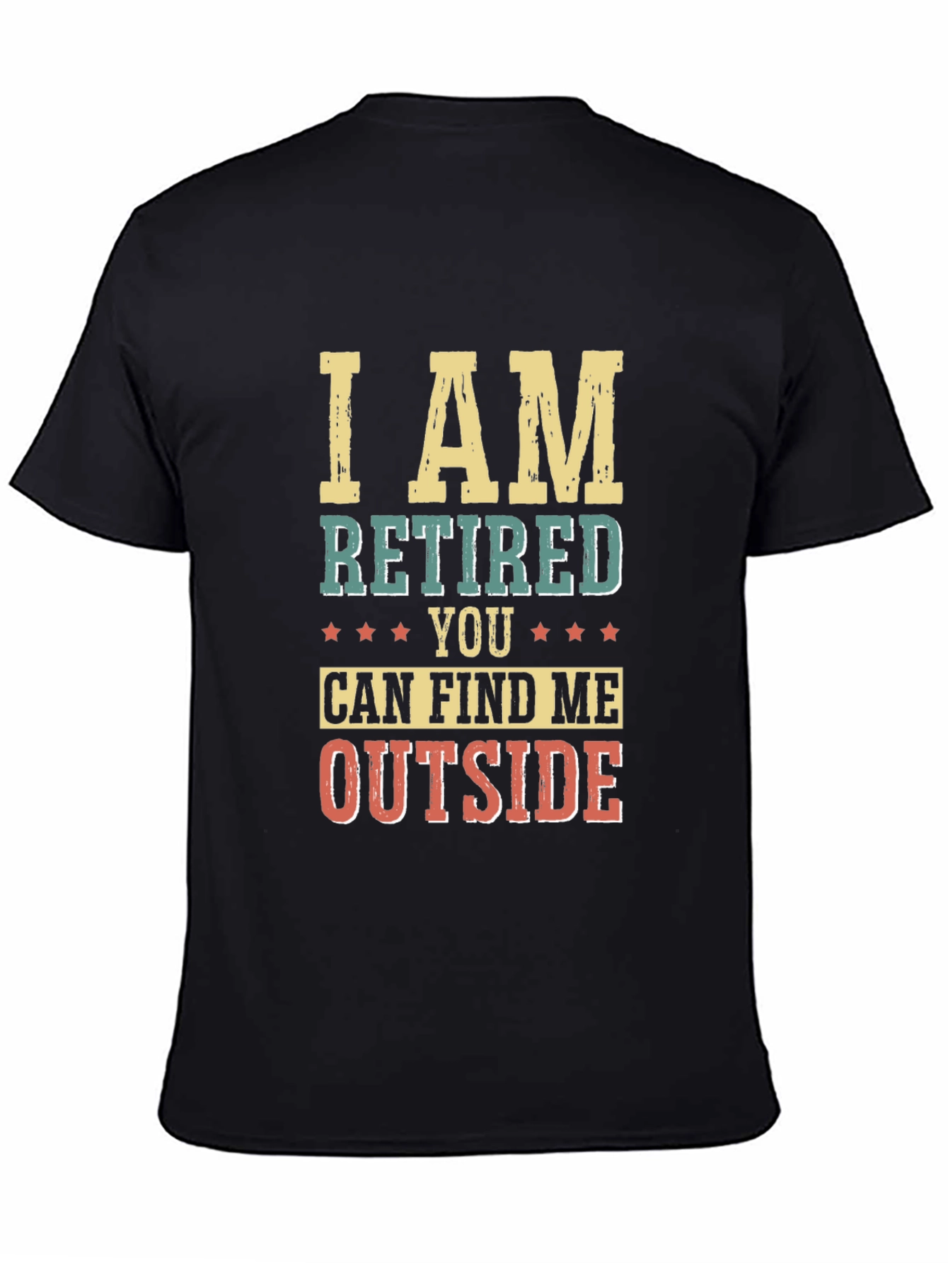 Retired Outside Black Graphic T-Shirt