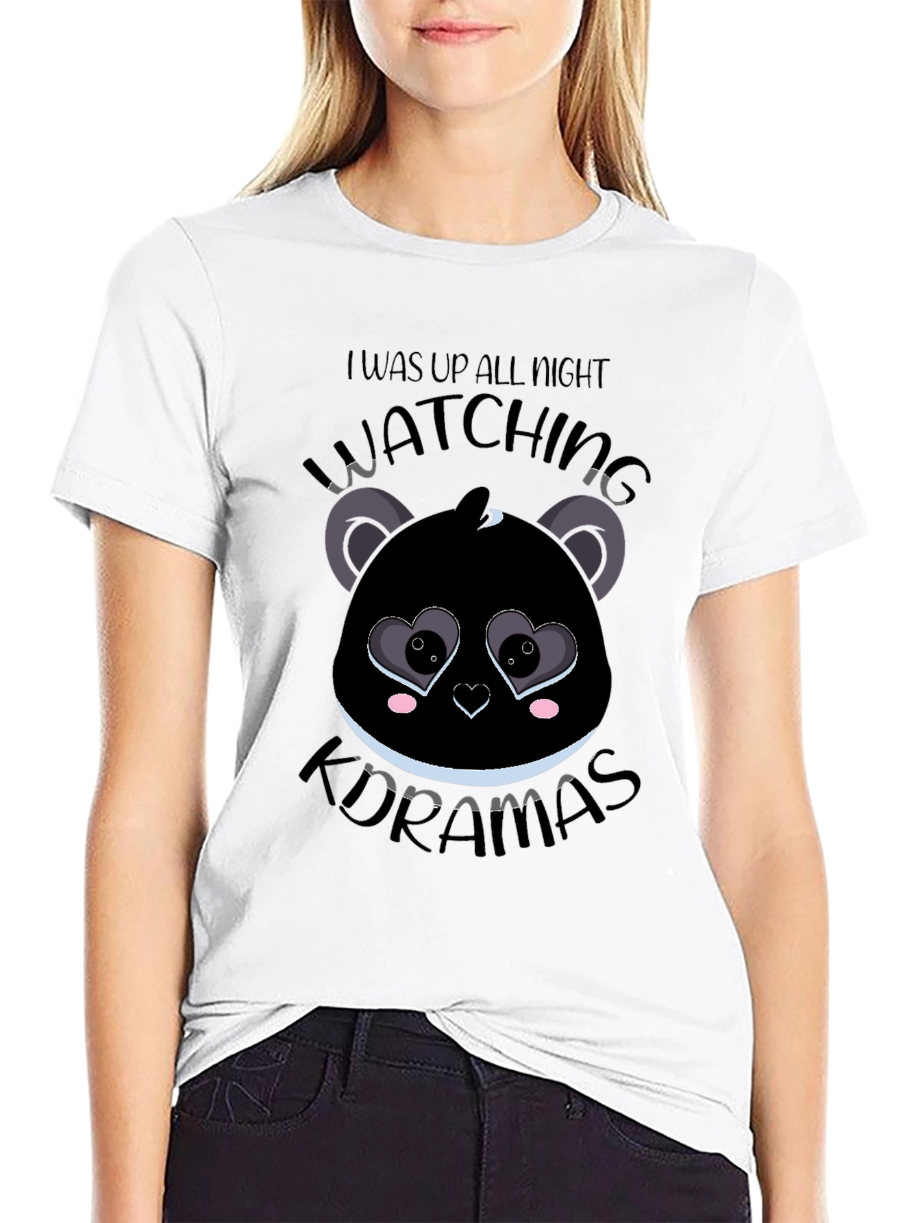 I Was Up All Night Watching K-Dramas Graphic T-Shirt