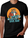 Cool Tiger Dive Bar Graphic Tee