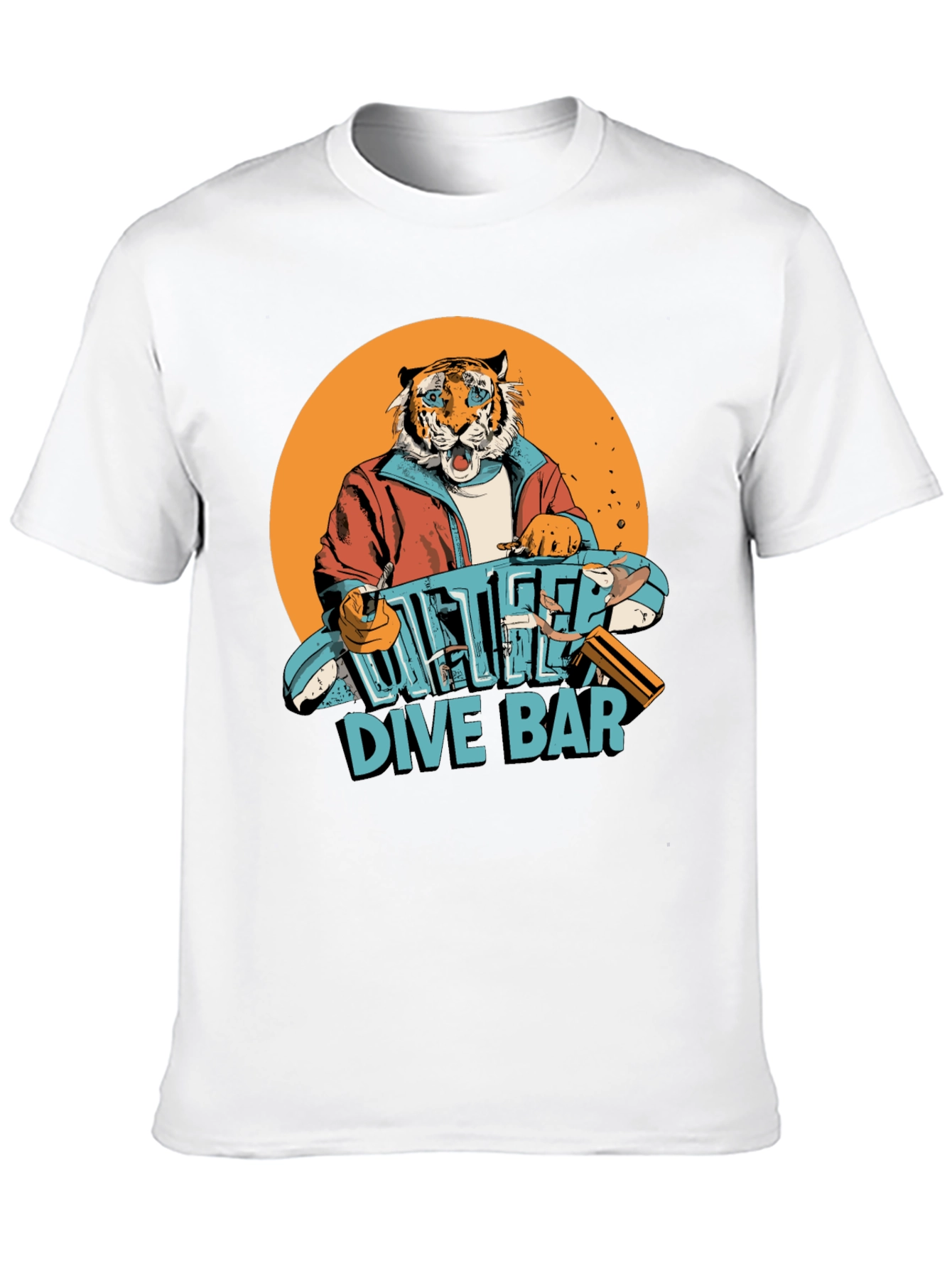 Cool Tiger Dive Bar Graphic Tee