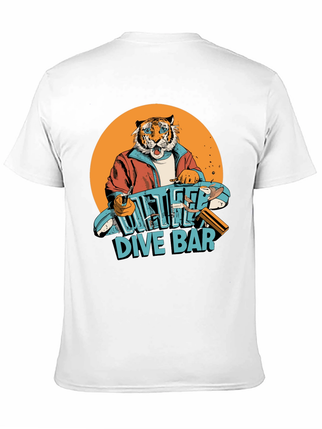Cool Tiger Dive Bar Graphic Tee