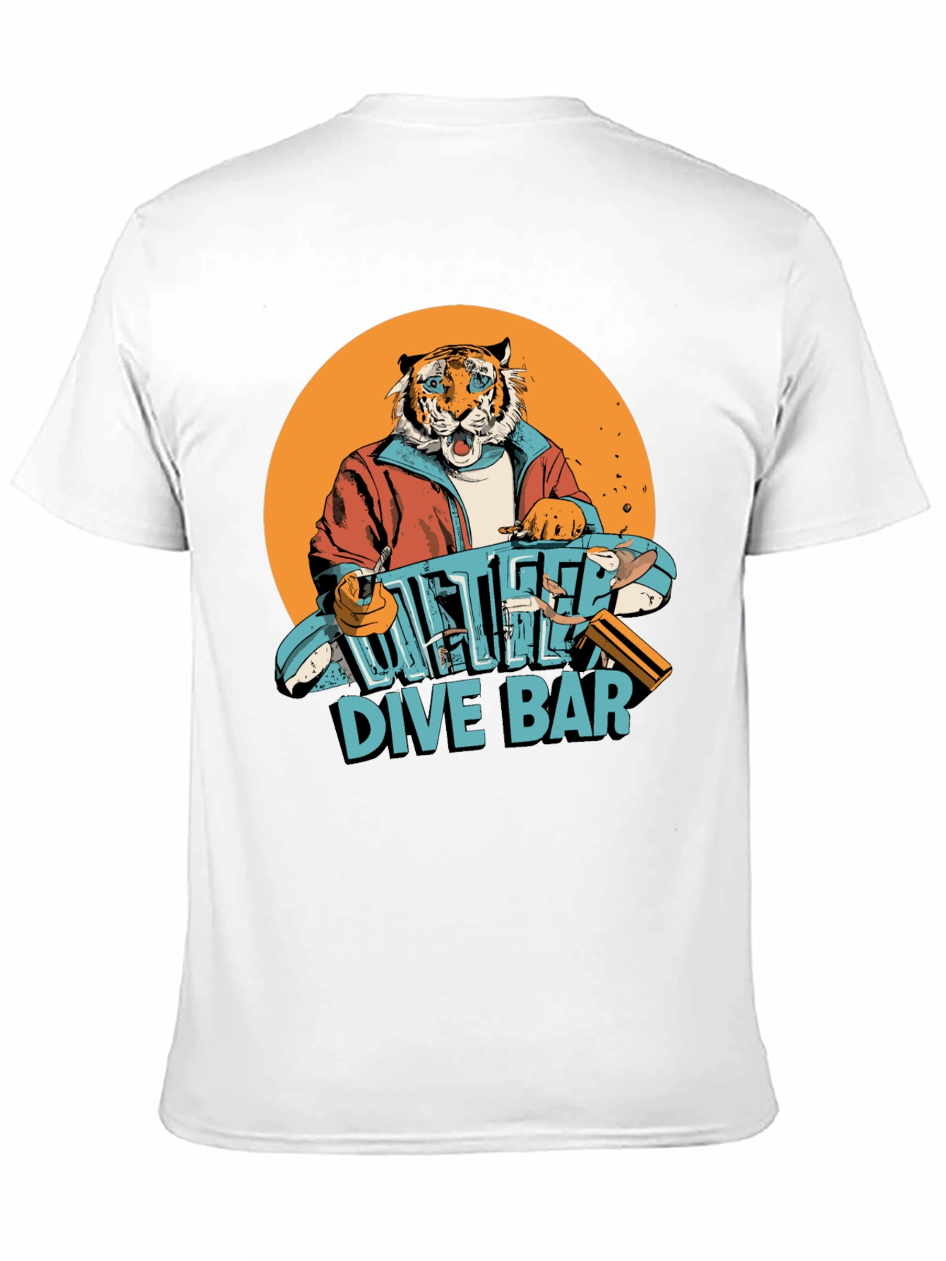 Cool Tiger Dive Bar Graphic Tee