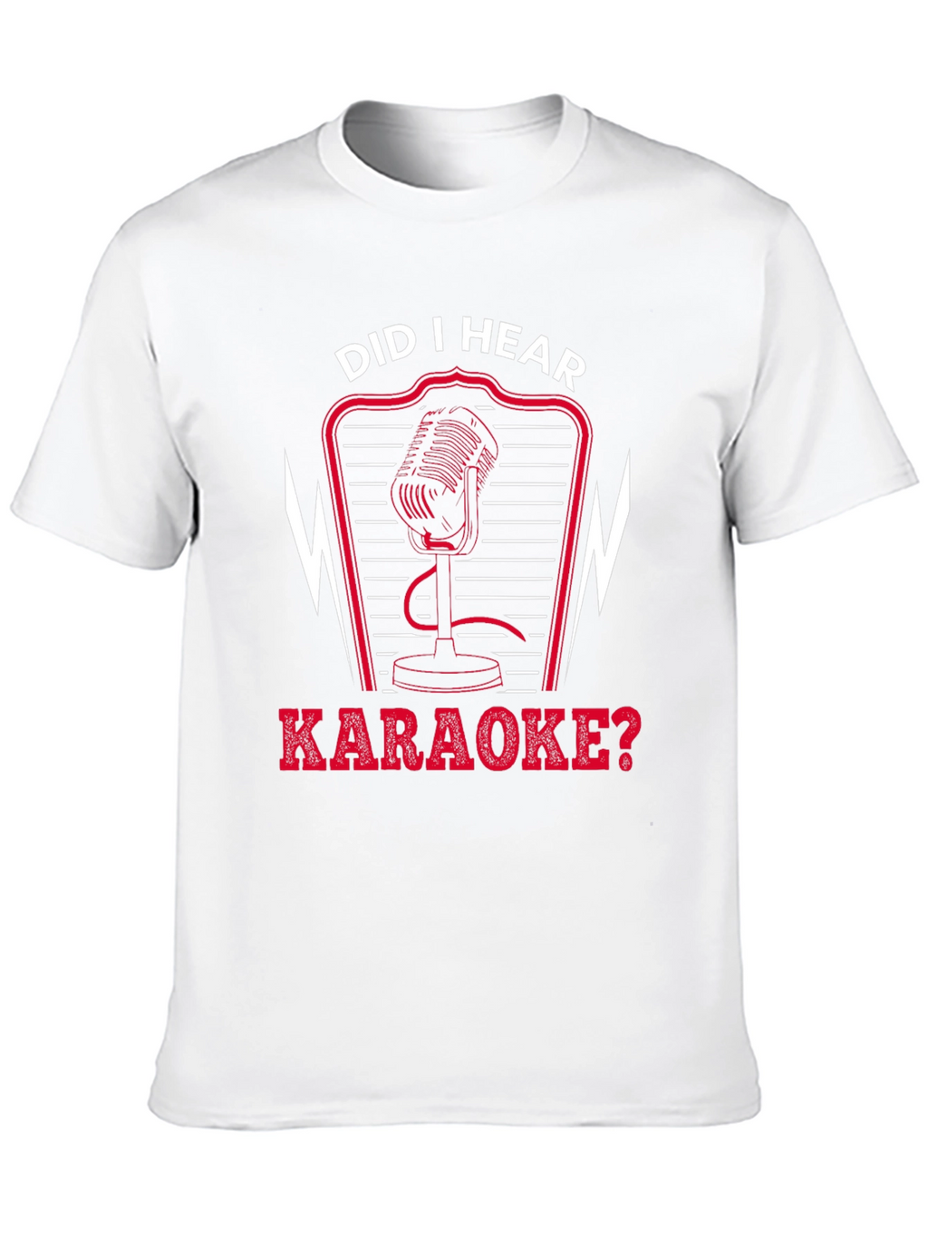 Karaoke Microphone Graphic T-Shirt