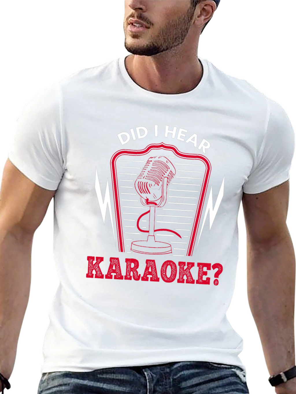 Karaoke Microphone Graphic T-Shirt