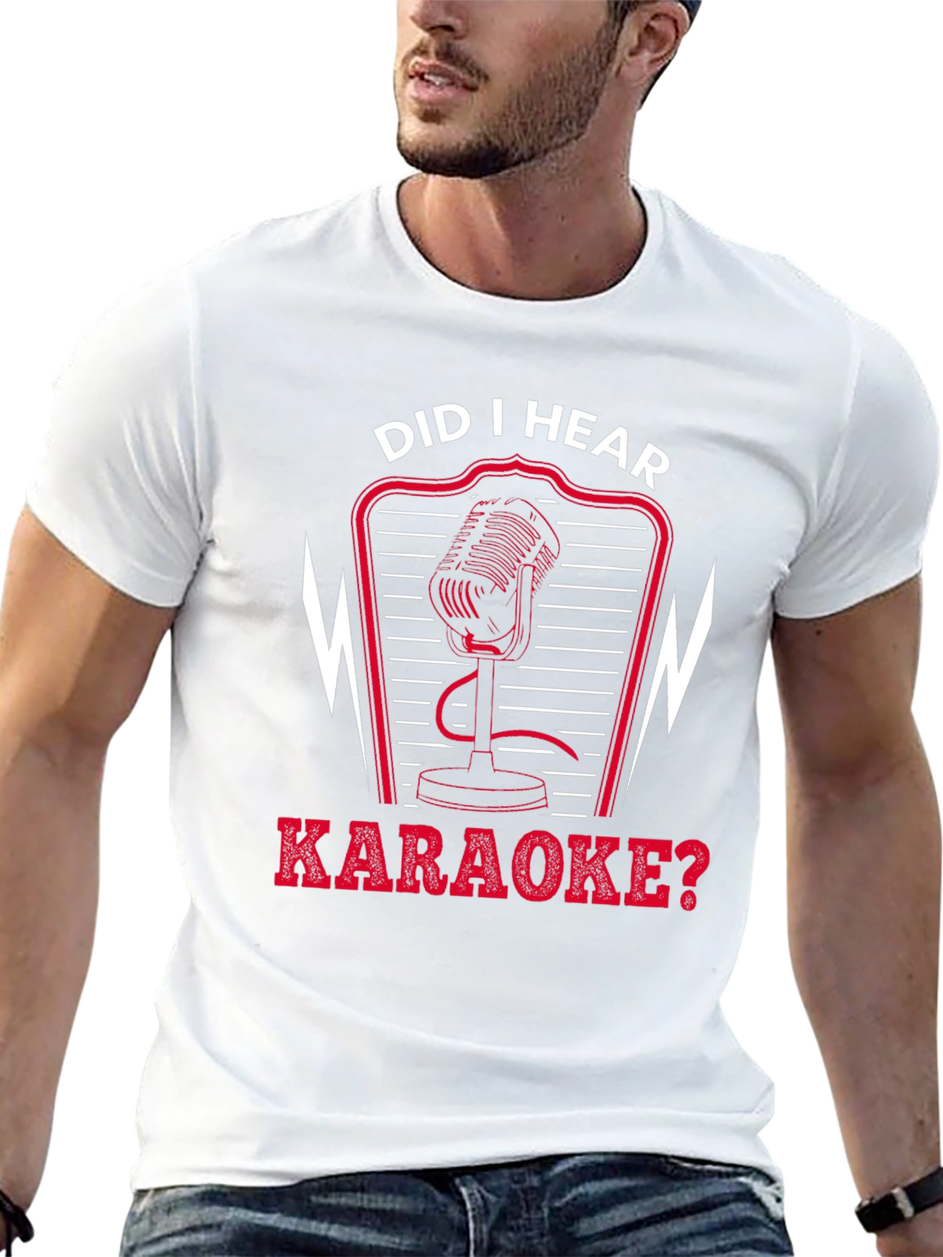 Karaoke Microphone Graphic T-Shirt