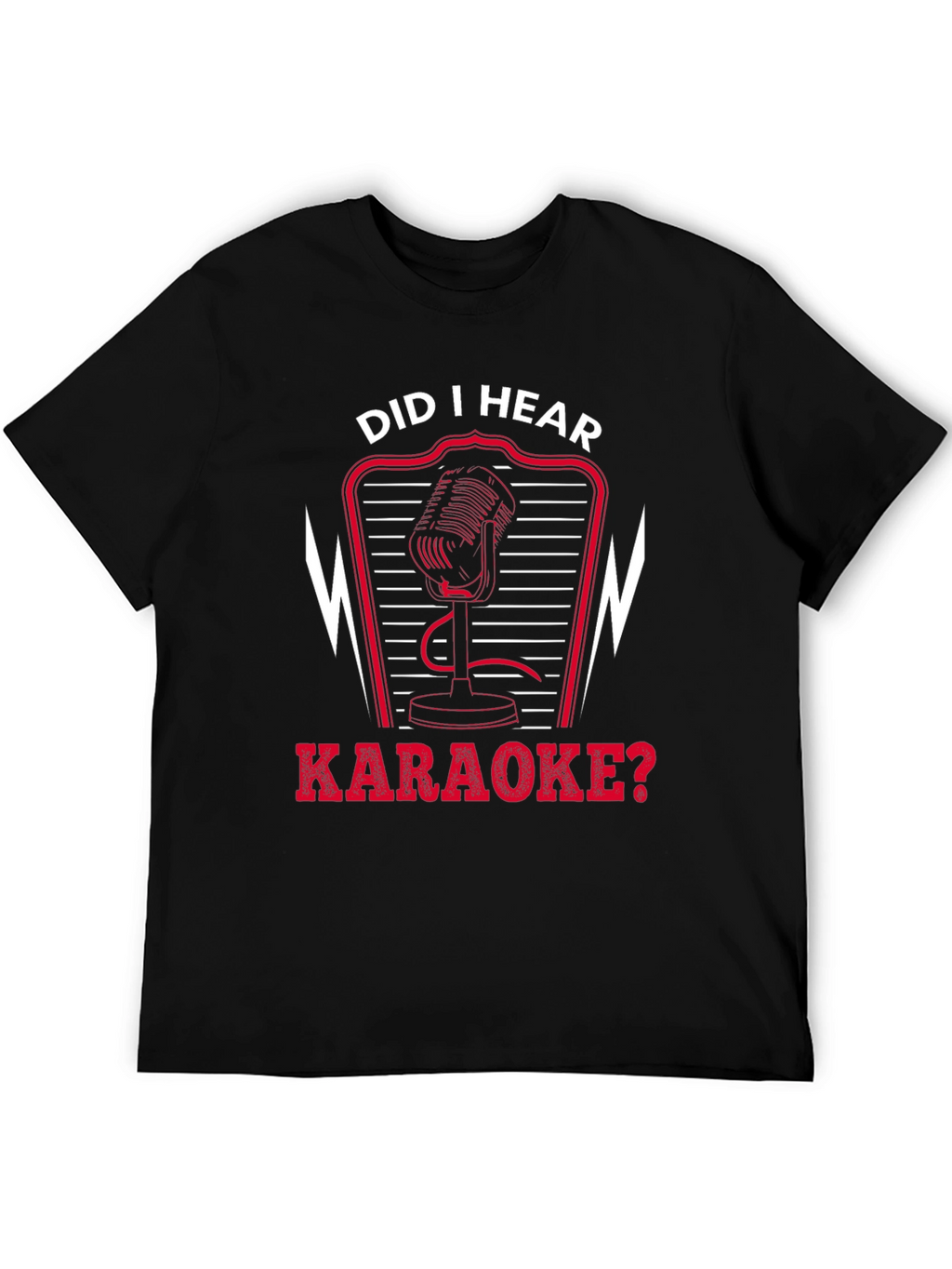 Karaoke Microphone Graphic T-Shirt