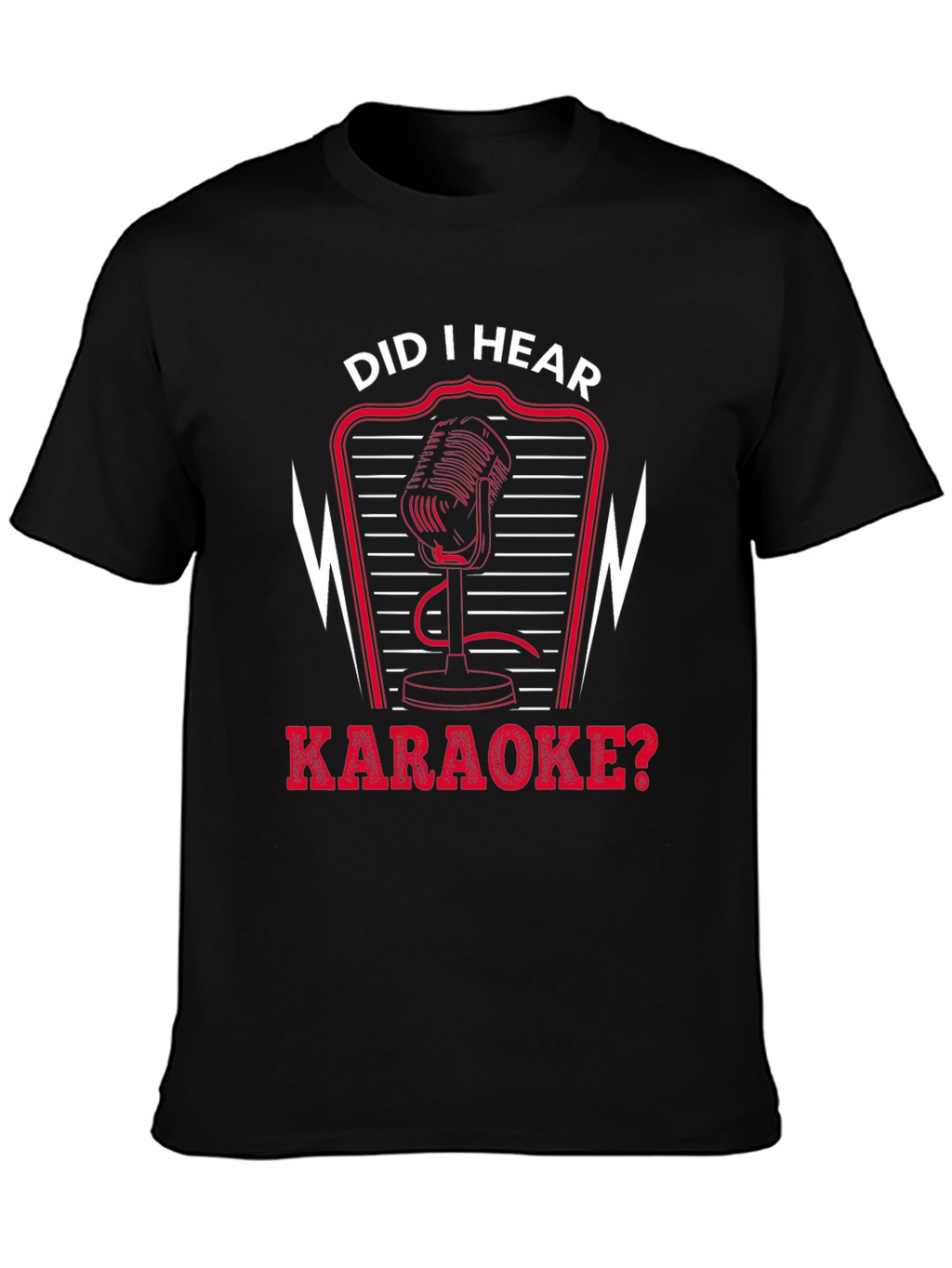 Karaoke Microphone Graphic T-Shirt