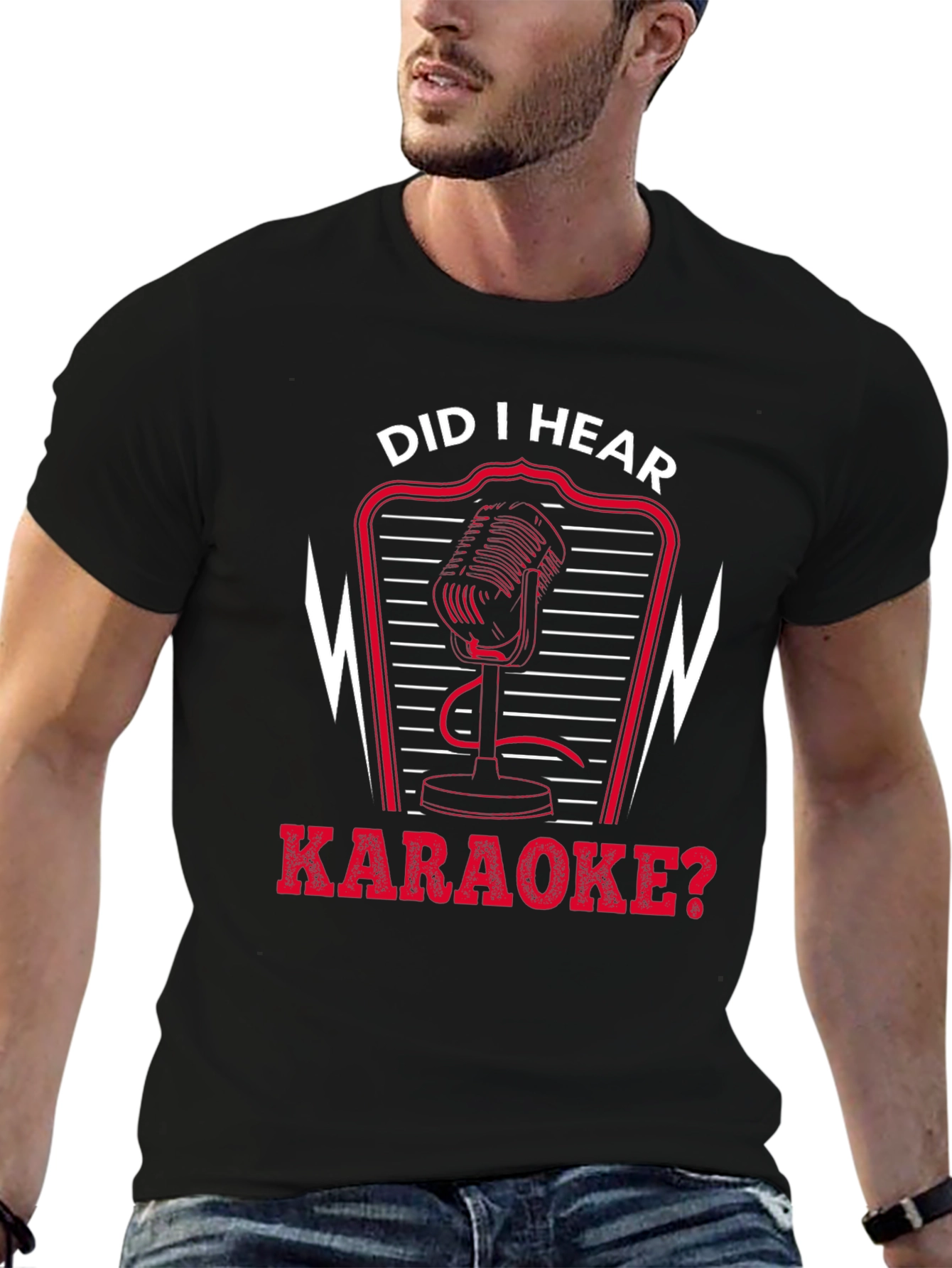 Karaoke Microphone Graphic T-Shirt