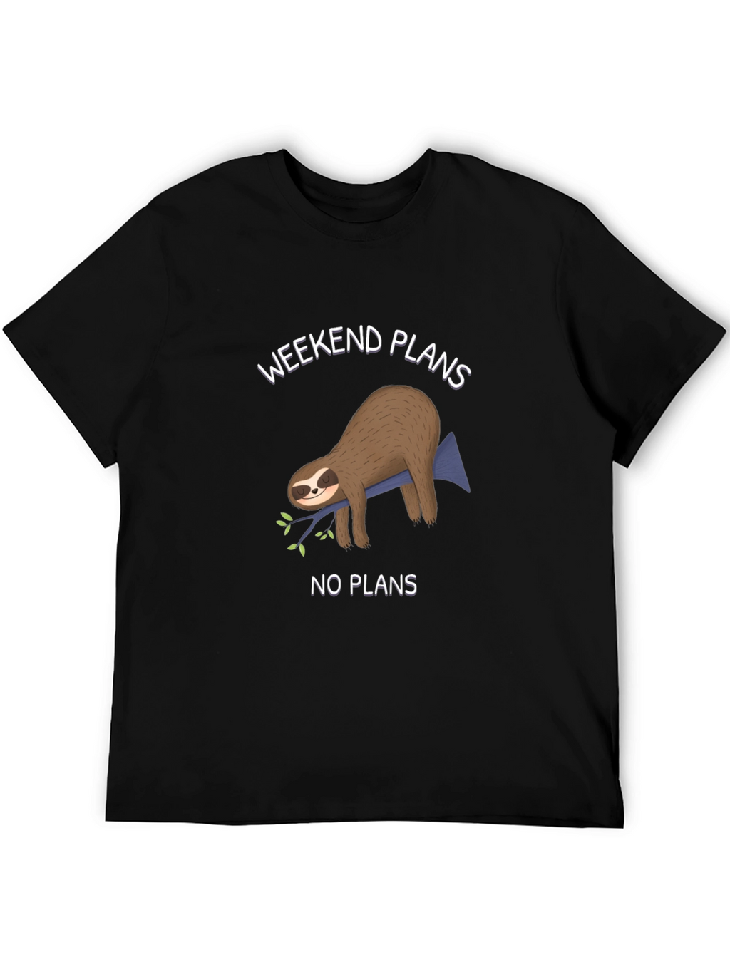 Weekend Sloth T-Shirt - No Plans Graphic Tee