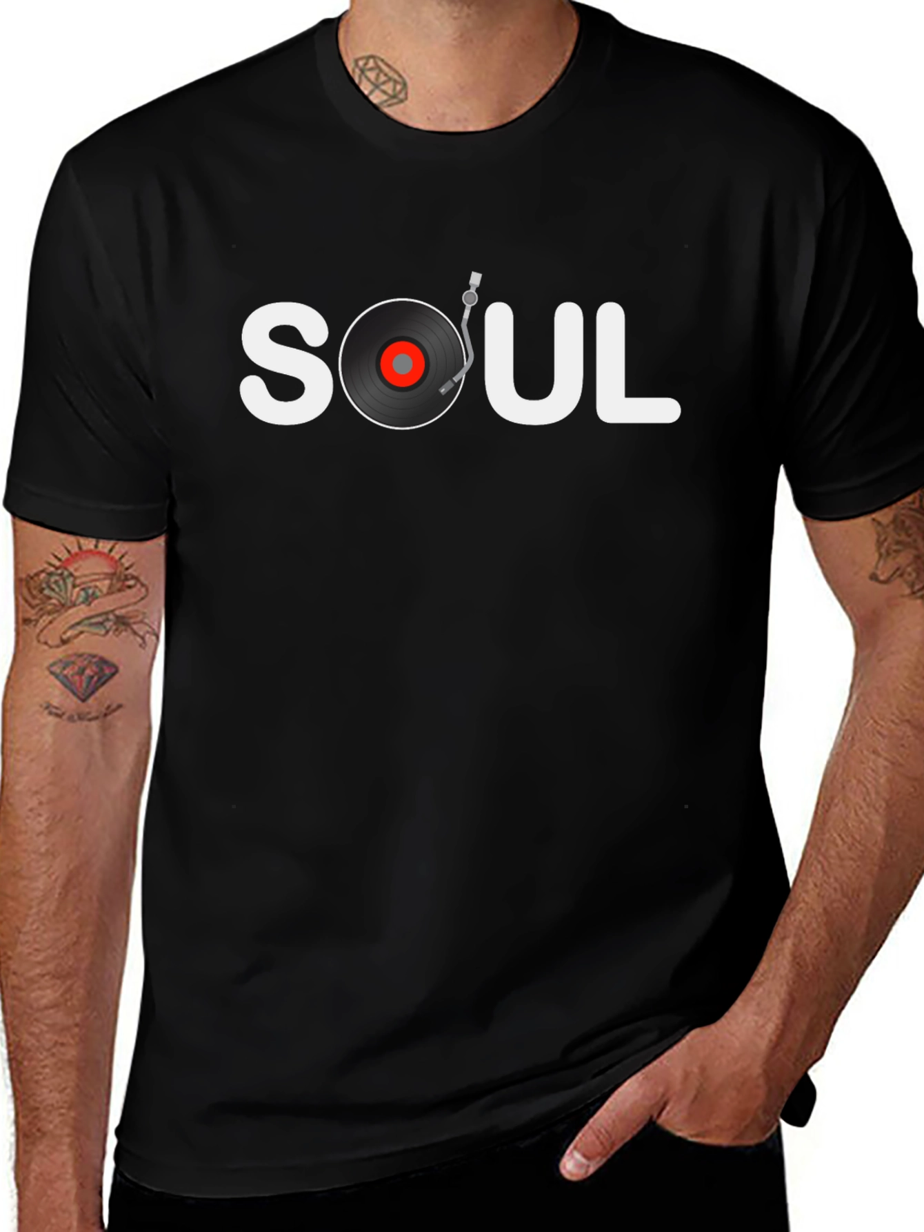 Soul Music T-Shirt Vinyl Record Design