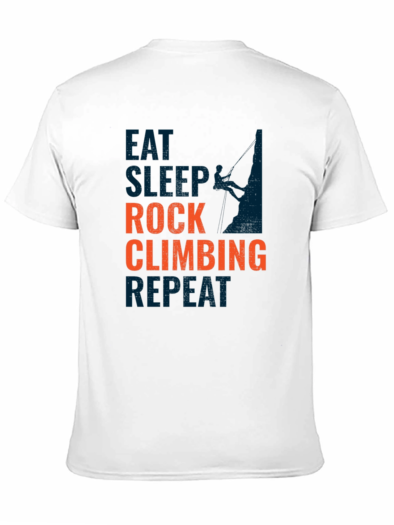 Rock Climbing T-Shirt - Eat Sleep Climb Repeat