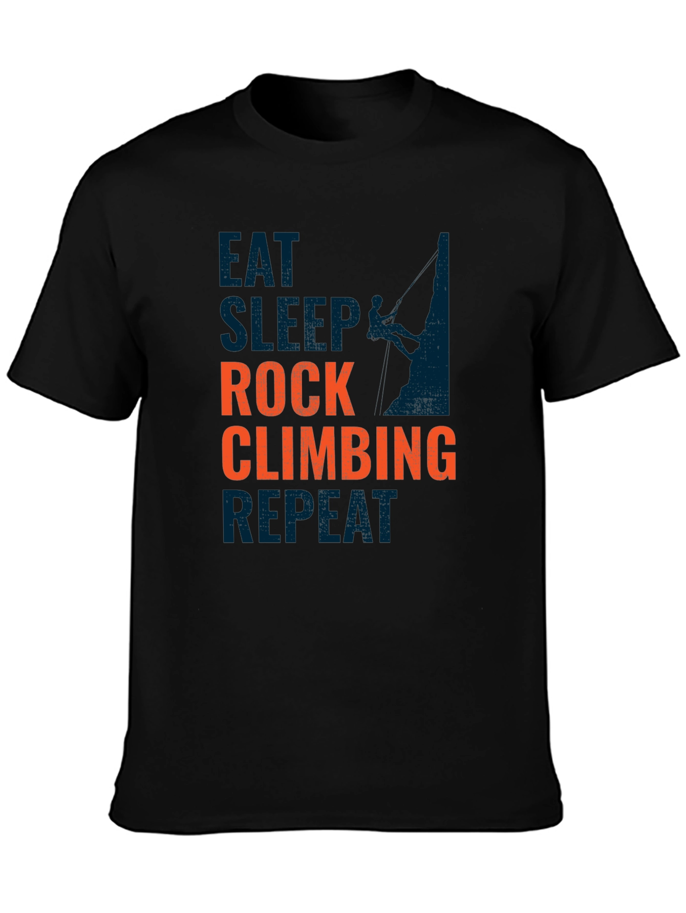 Rock Climbing T-Shirt - Eat Sleep Climb Repeat