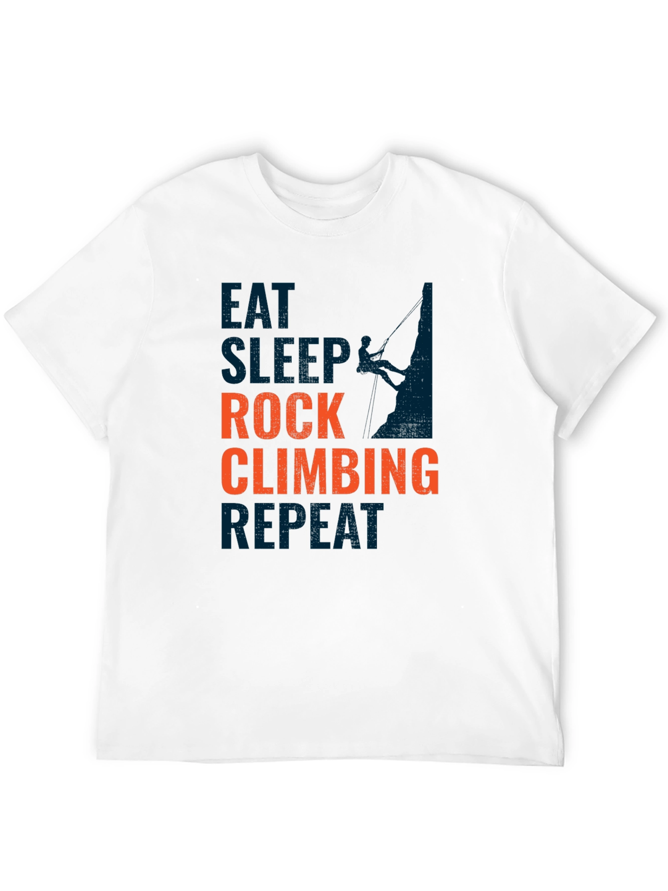 Rock Climbing T-Shirt - Eat Sleep Climb Repeat