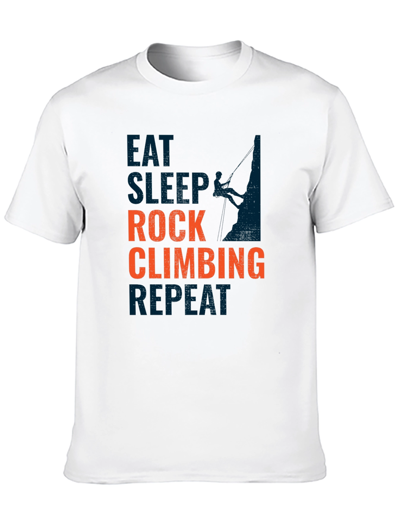 Rock Climbing T-Shirt - Eat Sleep Climb Repeat