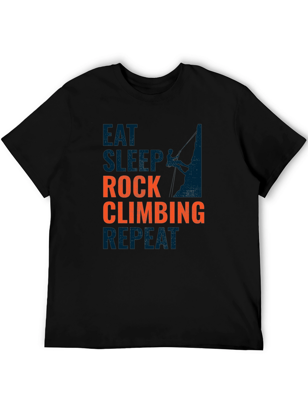 Rock Climbing T-Shirt - Eat Sleep Climb Repeat