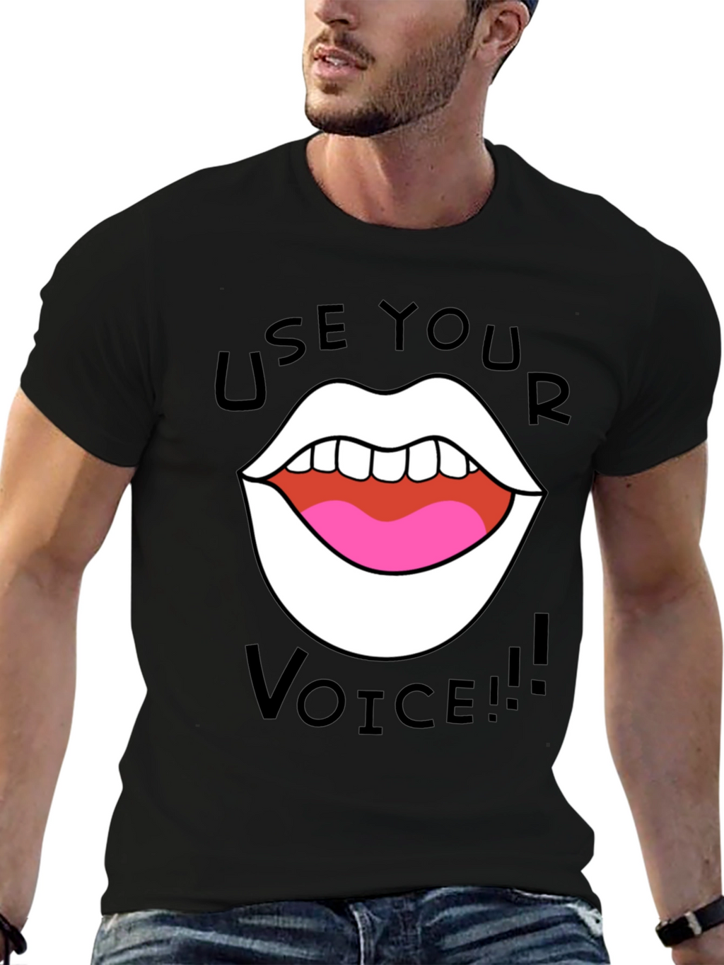 Use Your Voice T-Shirt - Bold Graphic Tee
