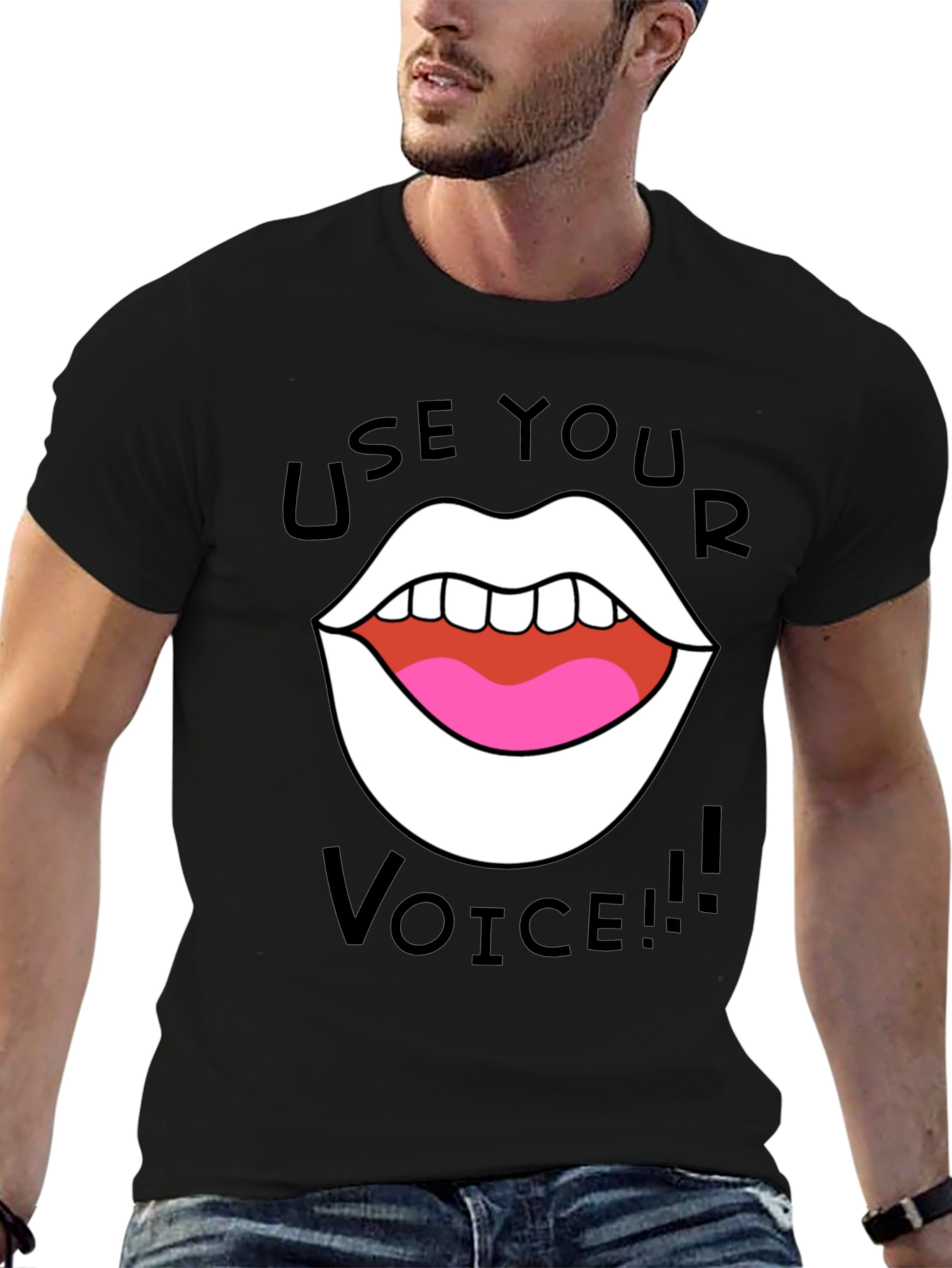 Use Your Voice T-Shirt - Bold Graphic Tee