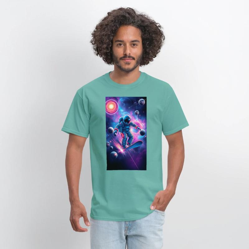 "Cosmic Ride: Neon Astronaut Adventure" 🚀✨