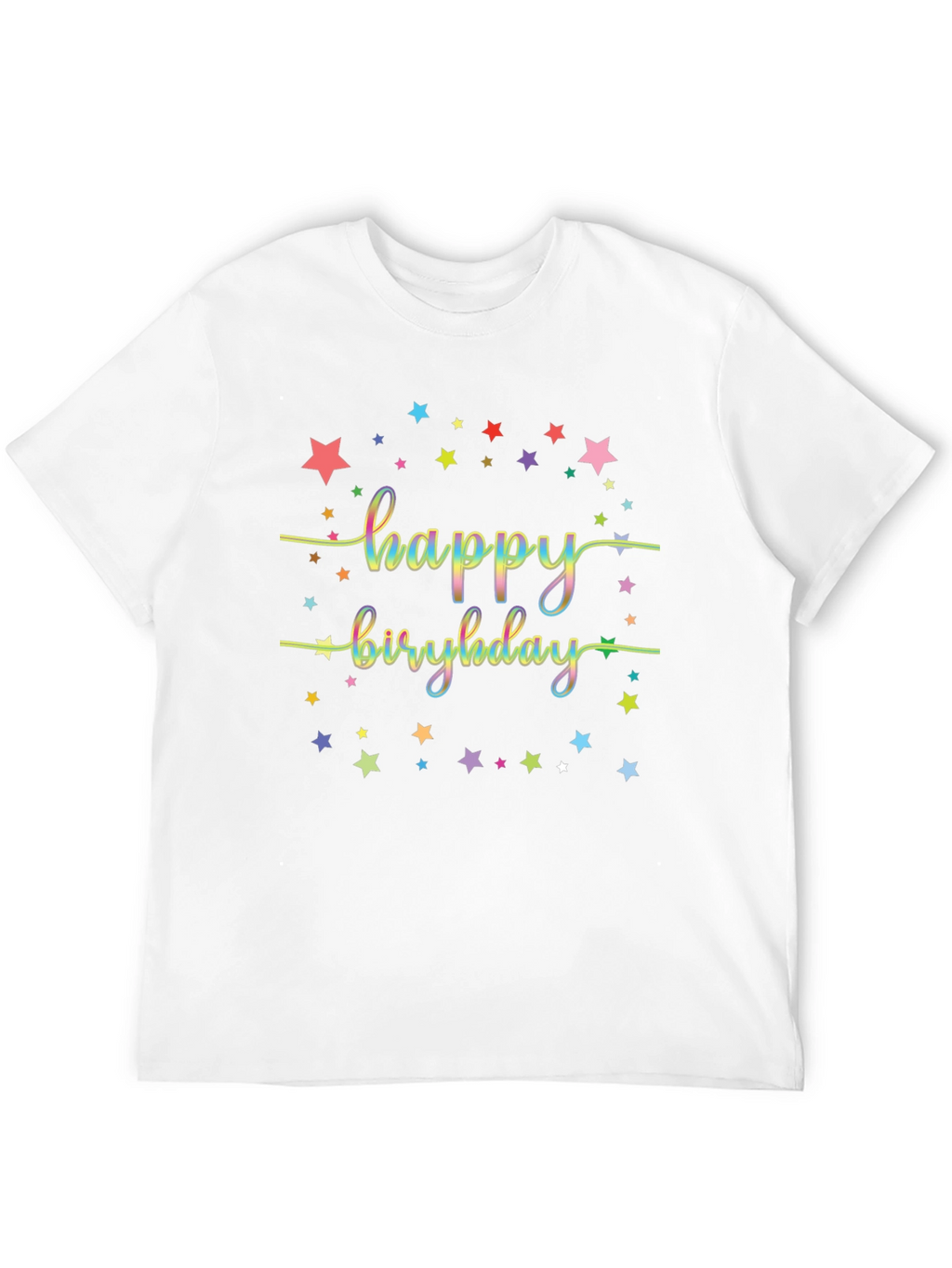 Happy Birthday Starry Graphic Tee