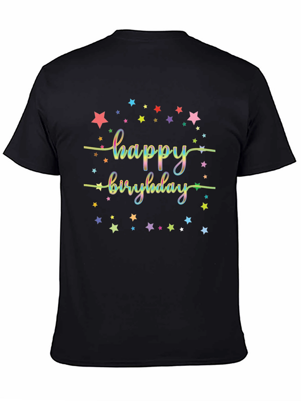 Happy Birthday Starry Graphic Tee