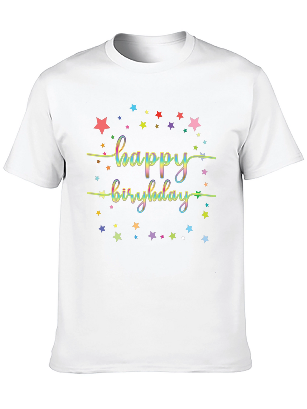Happy Birthday Starry Graphic Tee