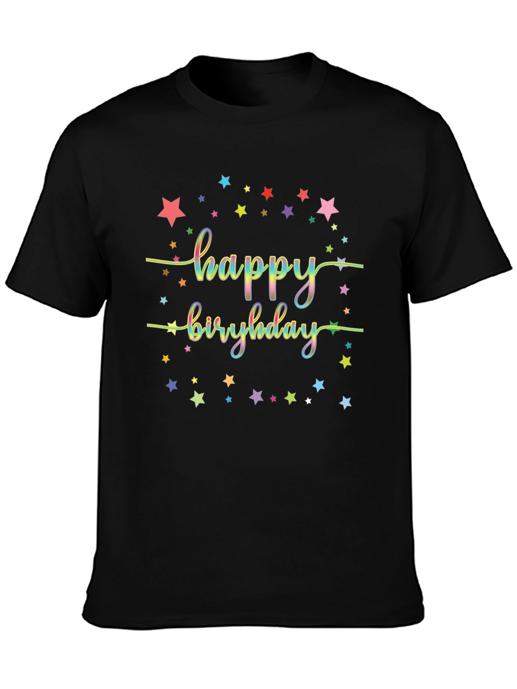 Happy Birthday Starry Graphic Tee