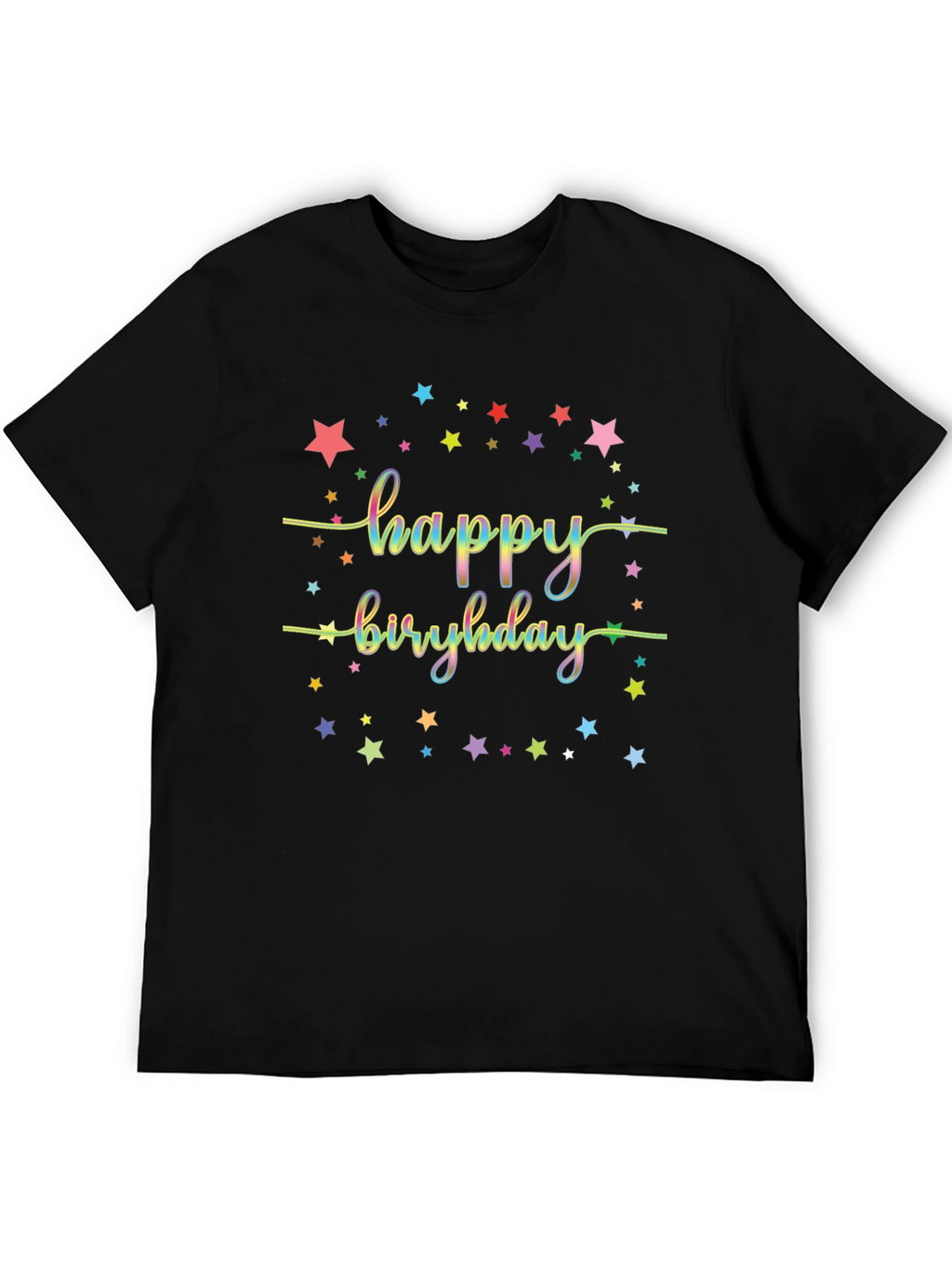 Happy Birthday Starry Graphic Tee