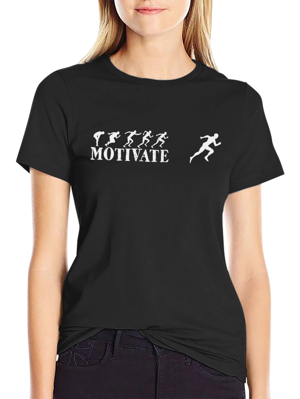 Motivate Running Black T-Shirt