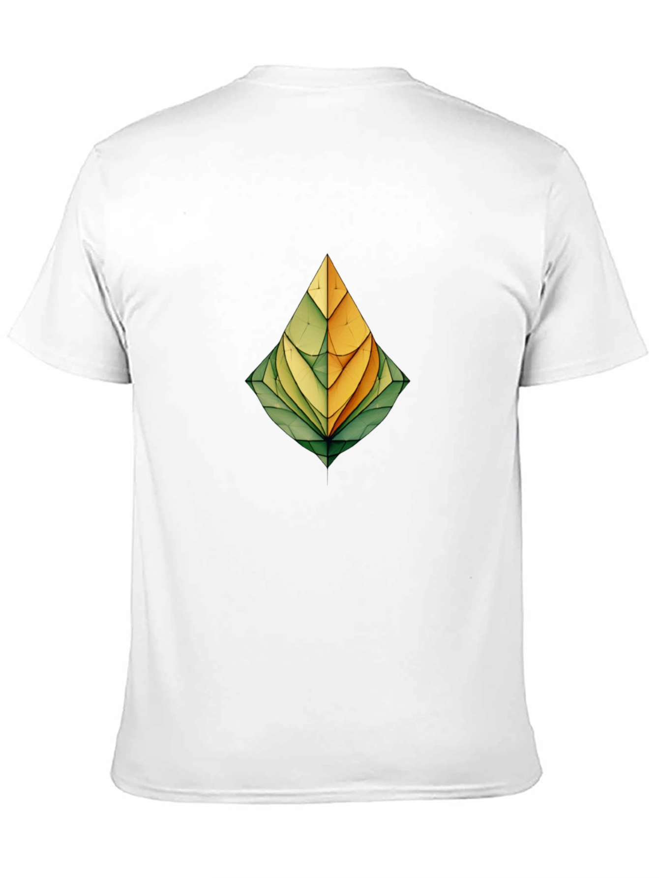 Abstract Leaf Graphic Print Black T-Shirt