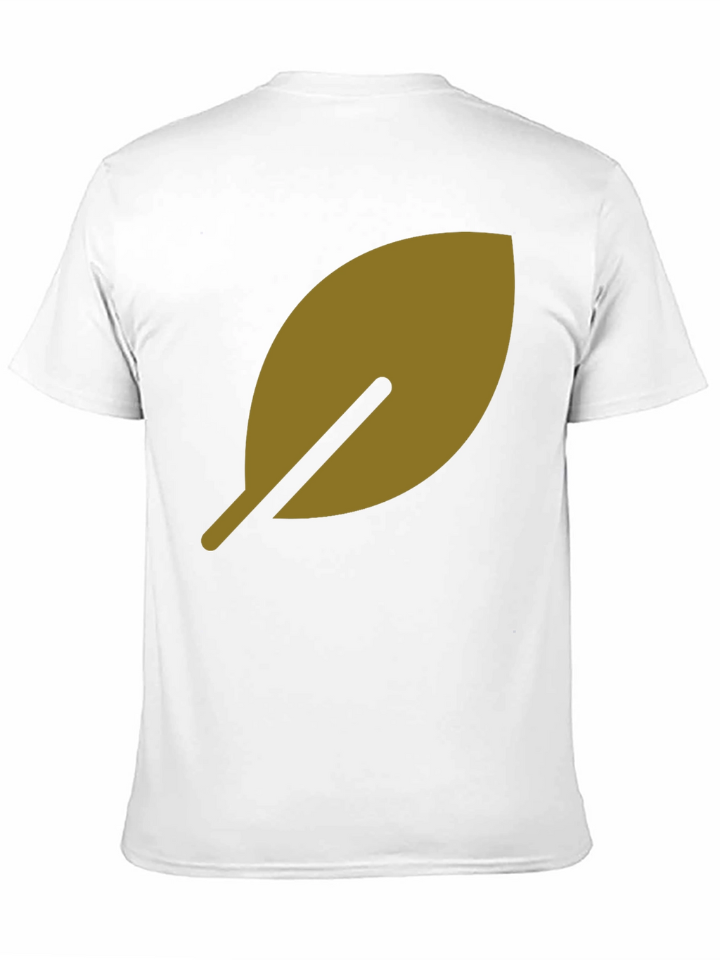 Leaf Design Black T-Shirt