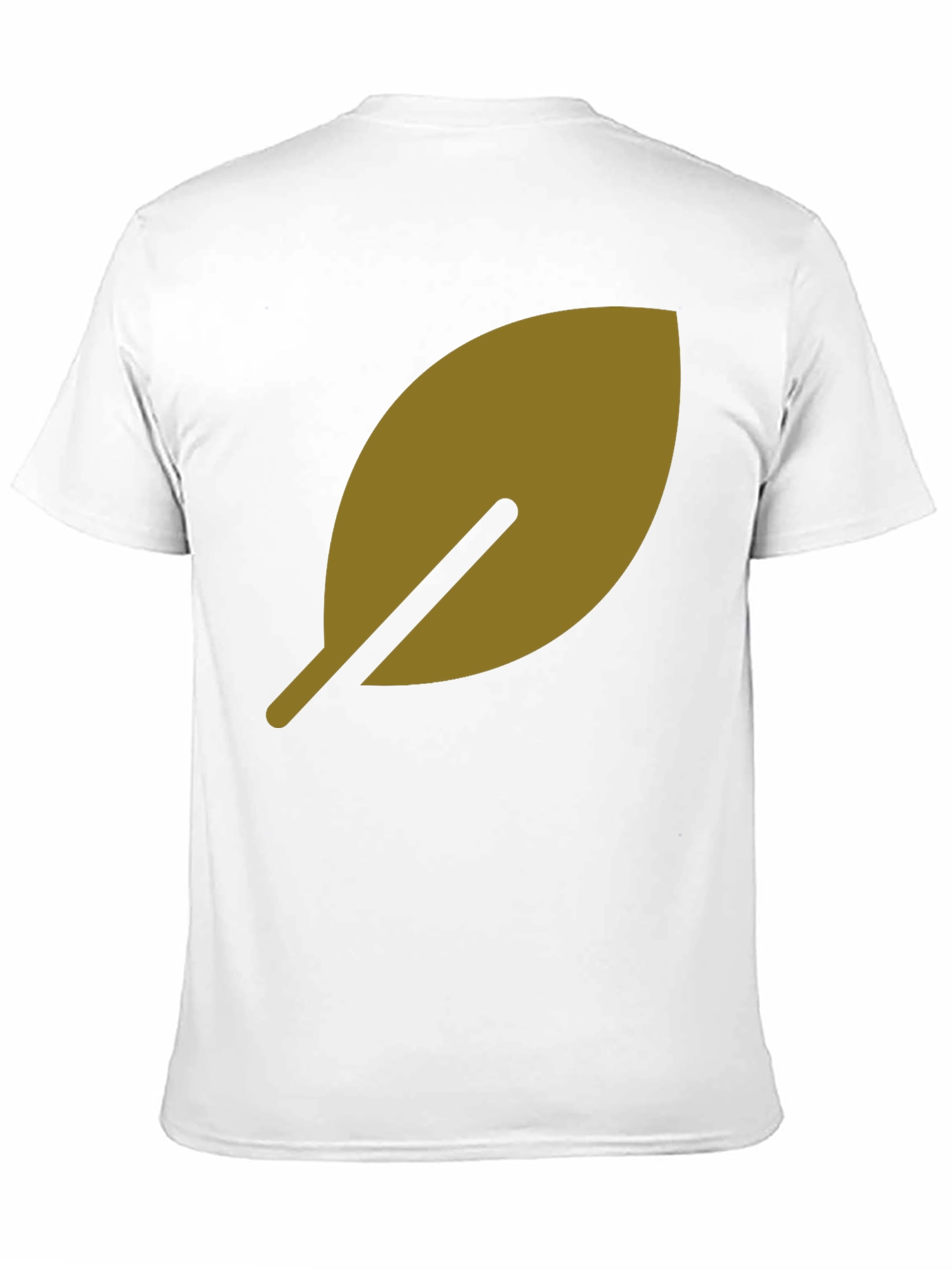 Leaf Design Black T-Shirt