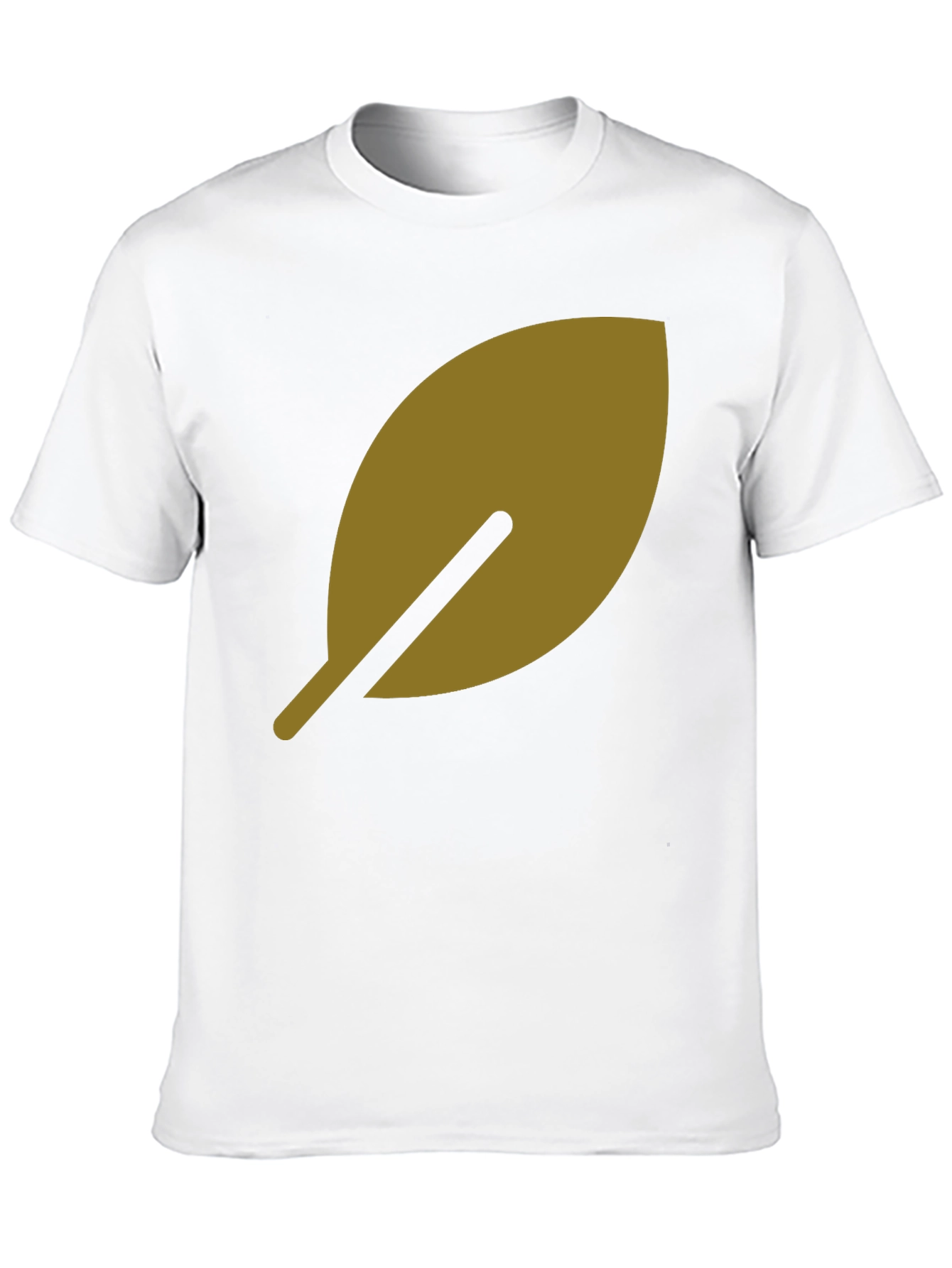 Leaf Design Black T-Shirt