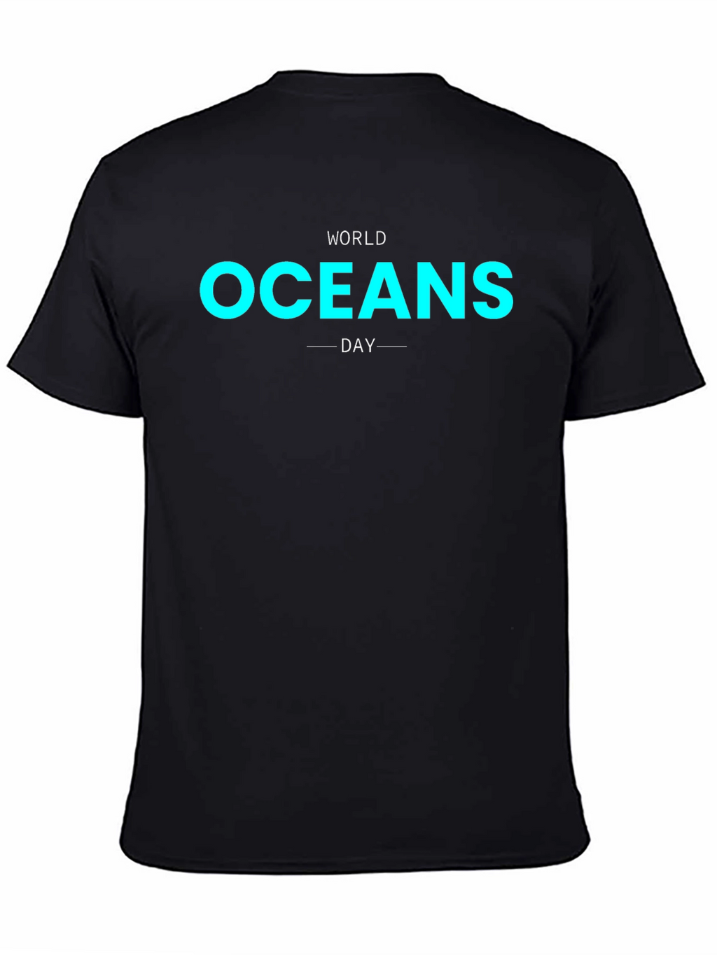 World Oceans Day Black Graphic Tee