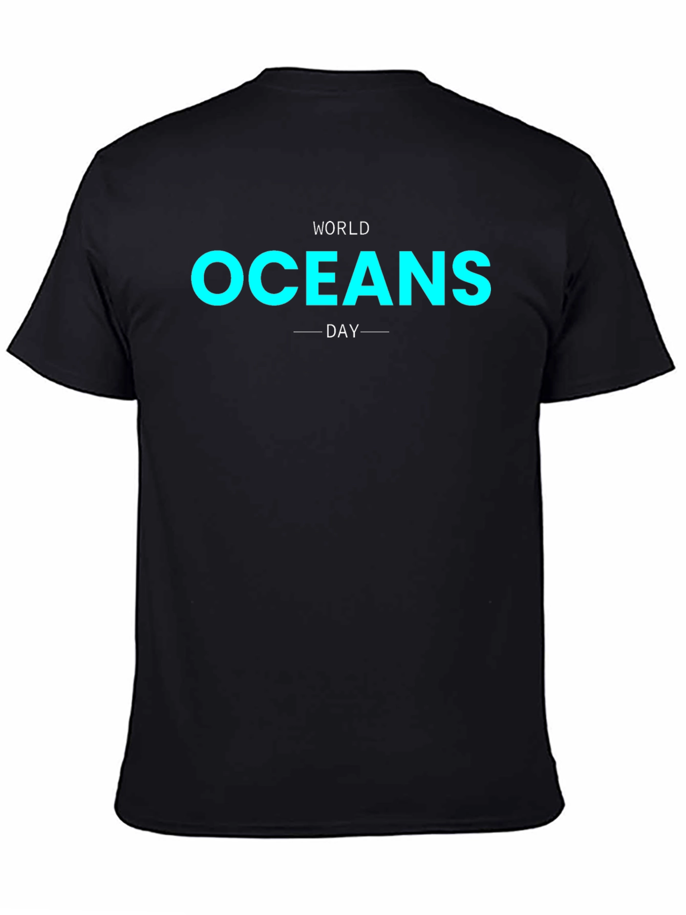 World Oceans Day Black Graphic Tee
