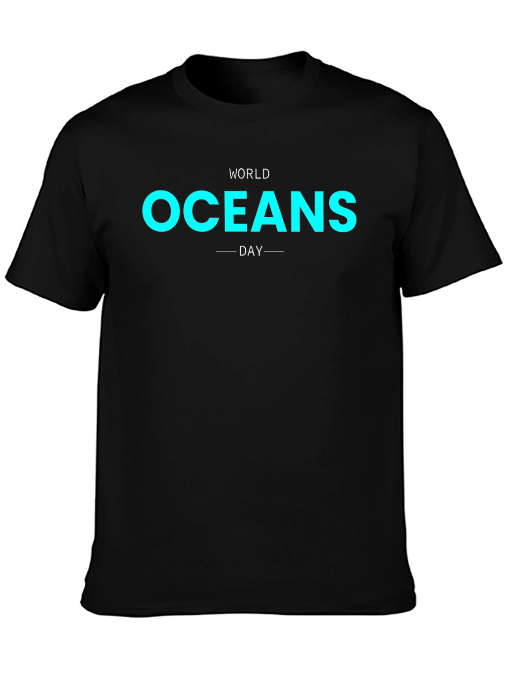 World Oceans Day Black Graphic Tee