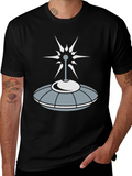 Retro UFO Graphic T-Shirt - Sci-Fi Style