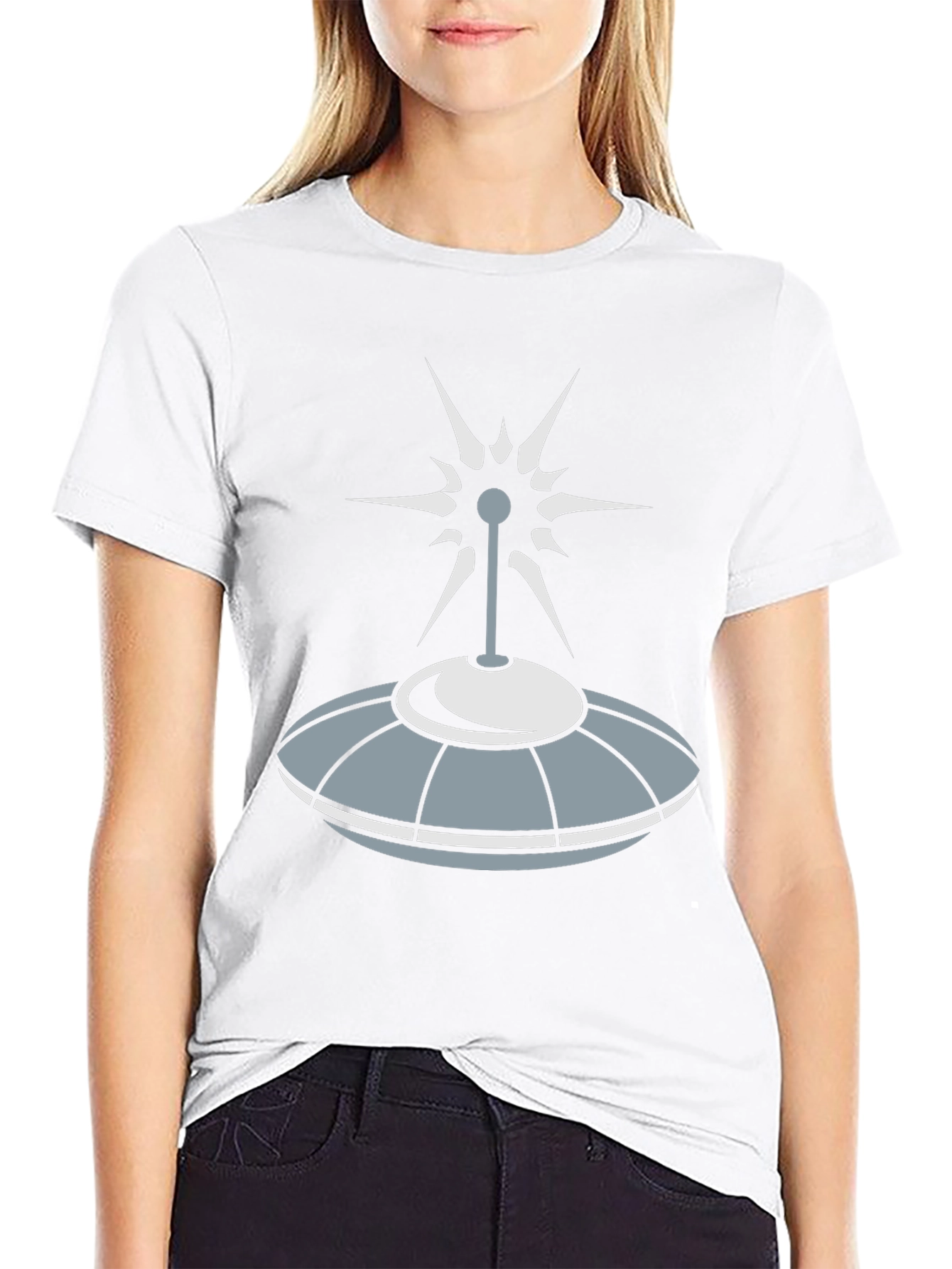 Retro UFO Graphic T-Shirt - Sci-Fi Style