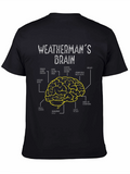Weathermans Brain T-Shirt - Funny Weather Forecast Tee