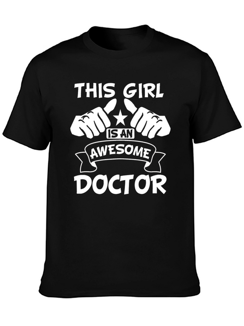 Awesome Doctor Graphic T-Shirt - Black