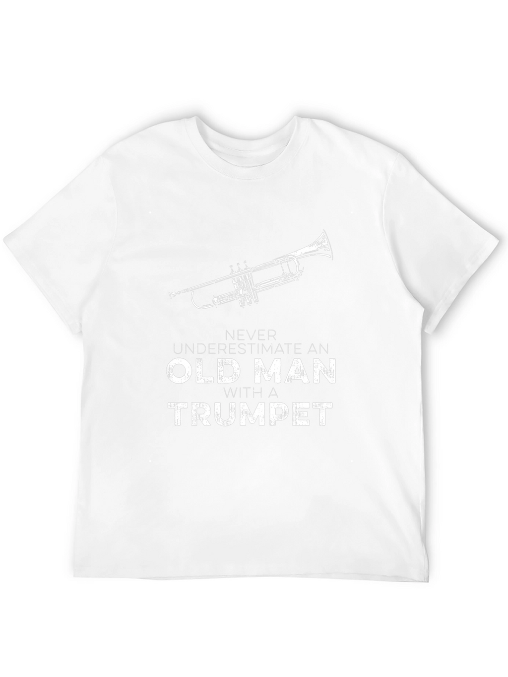 Old Man with a Trumpet Graphic T-Shirt