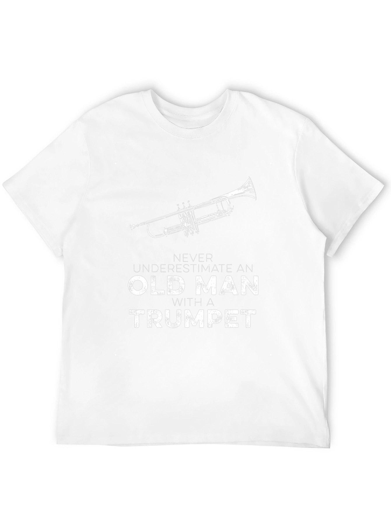 Old Man with a Trumpet Graphic T-Shirt