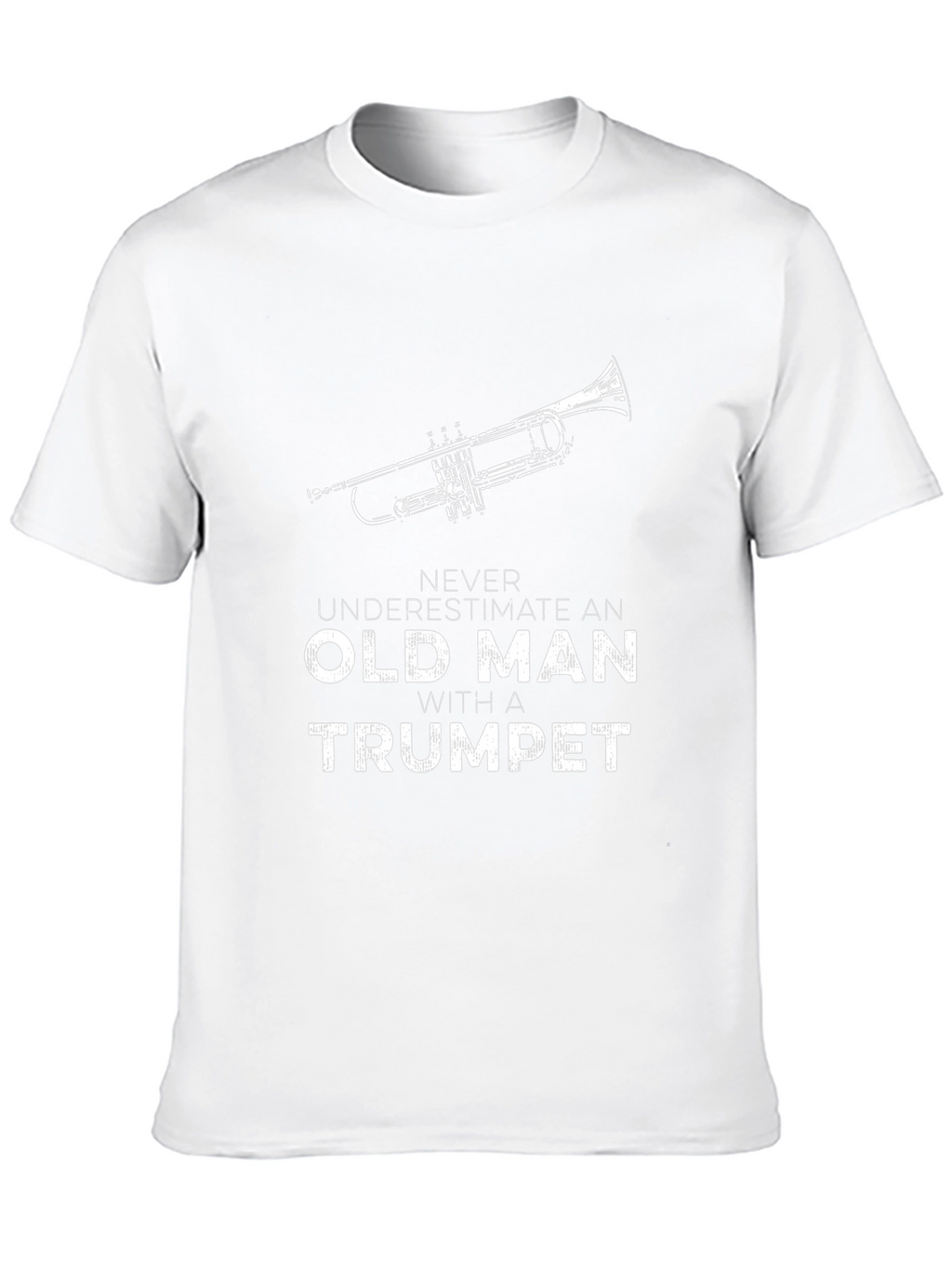 Old Man with a Trumpet Graphic T-Shirt