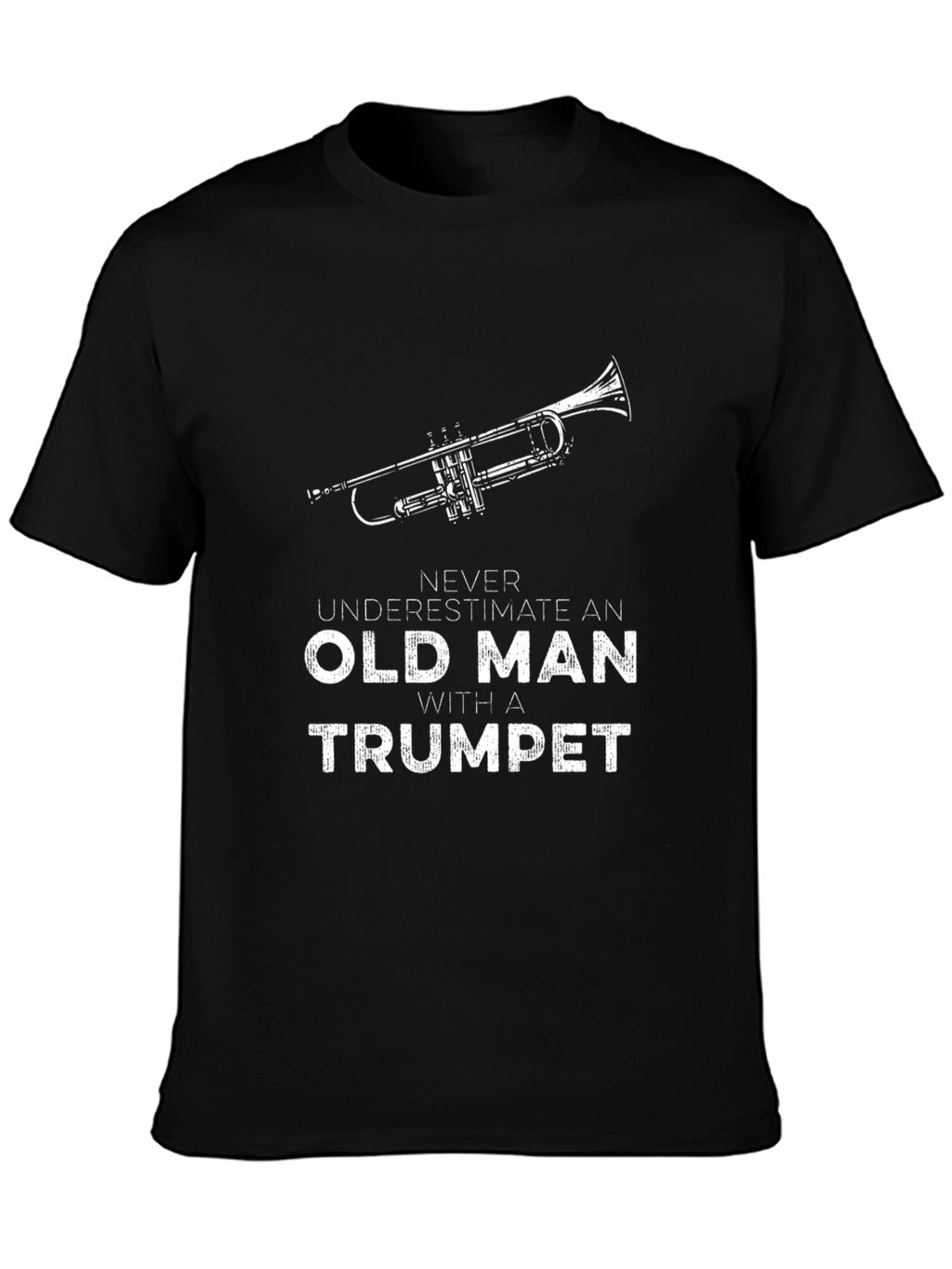 Old Man with a Trumpet Graphic T-Shirt