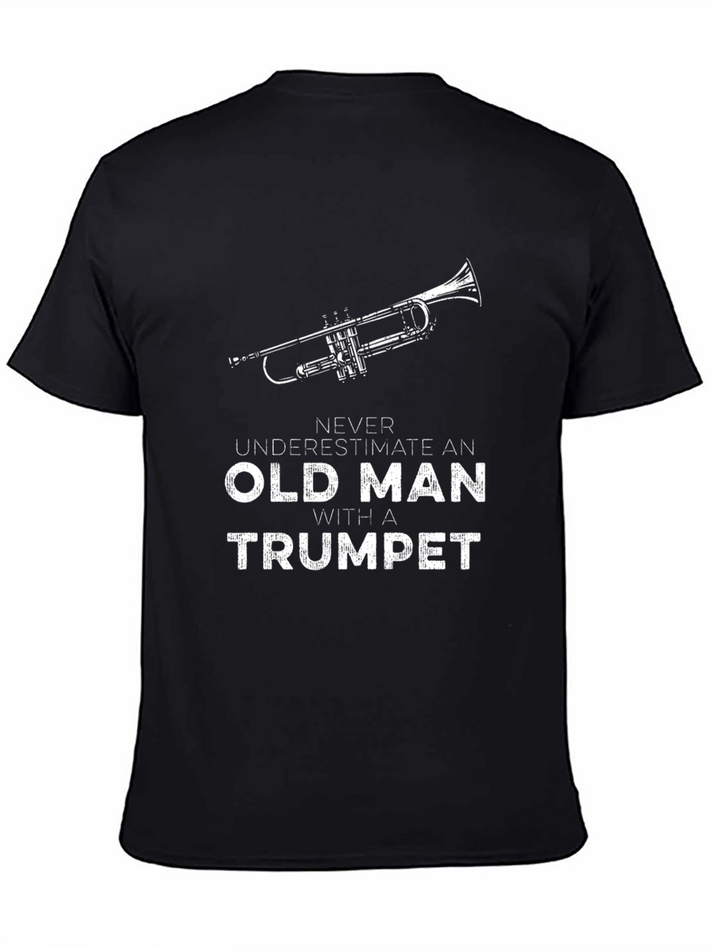 Old Man with a Trumpet Graphic T-Shirt