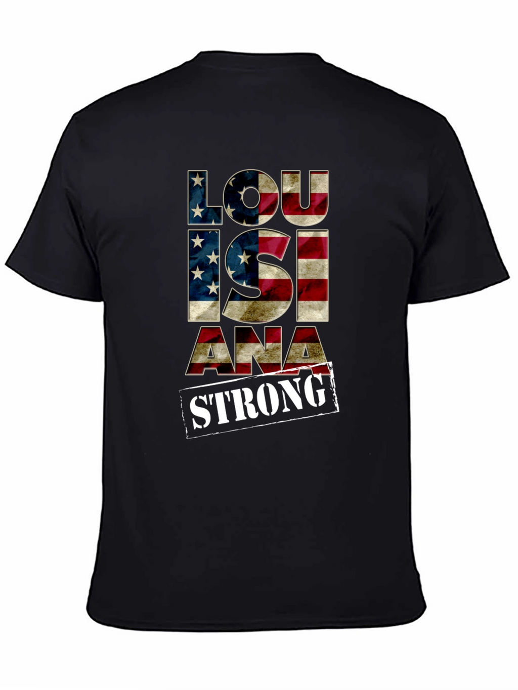 Louisiana Strong American Flag Graphic Tee