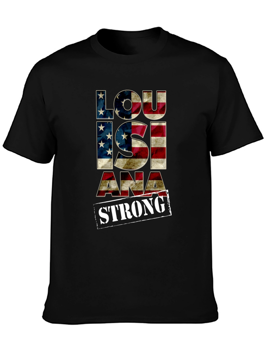 Louisiana Strong American Flag Graphic Tee