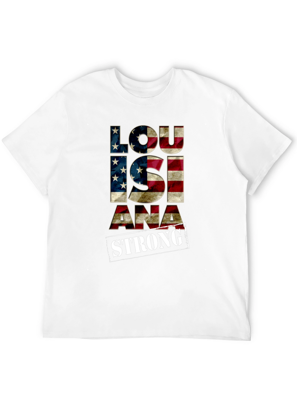 Louisiana Strong American Flag Graphic Tee