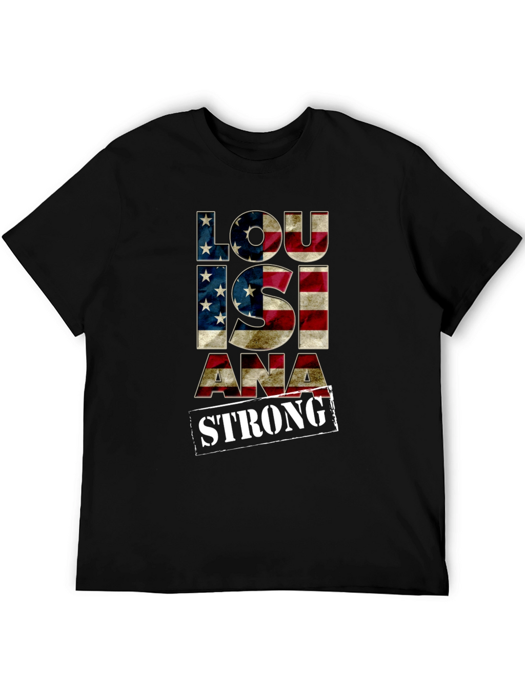 Louisiana Strong American Flag Graphic Tee