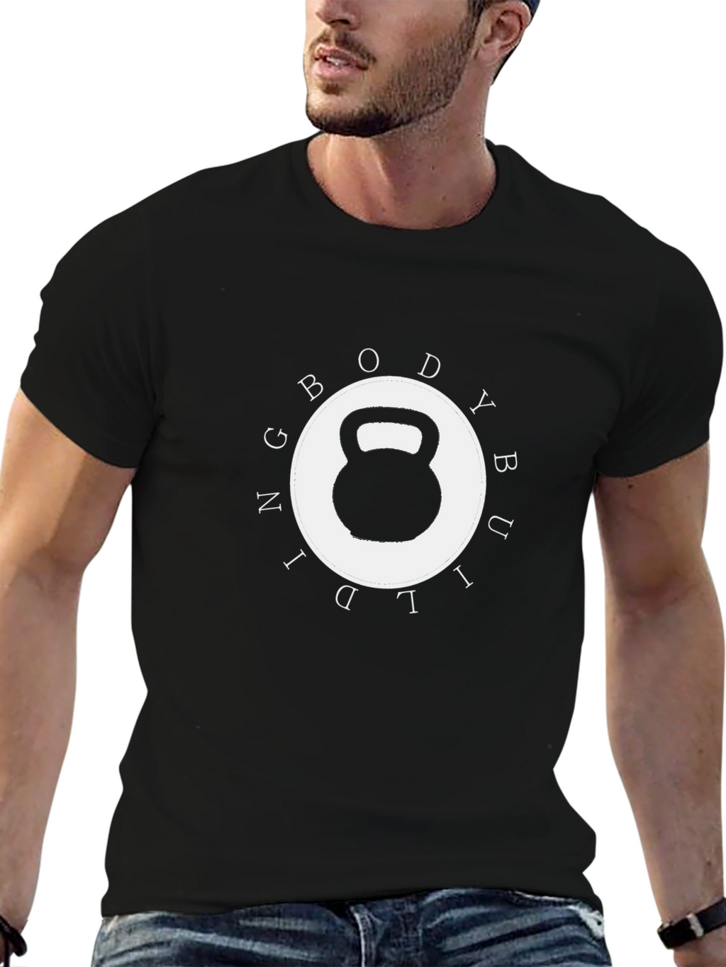 Bodybuilding Kettlebell Graphic T-Shirt