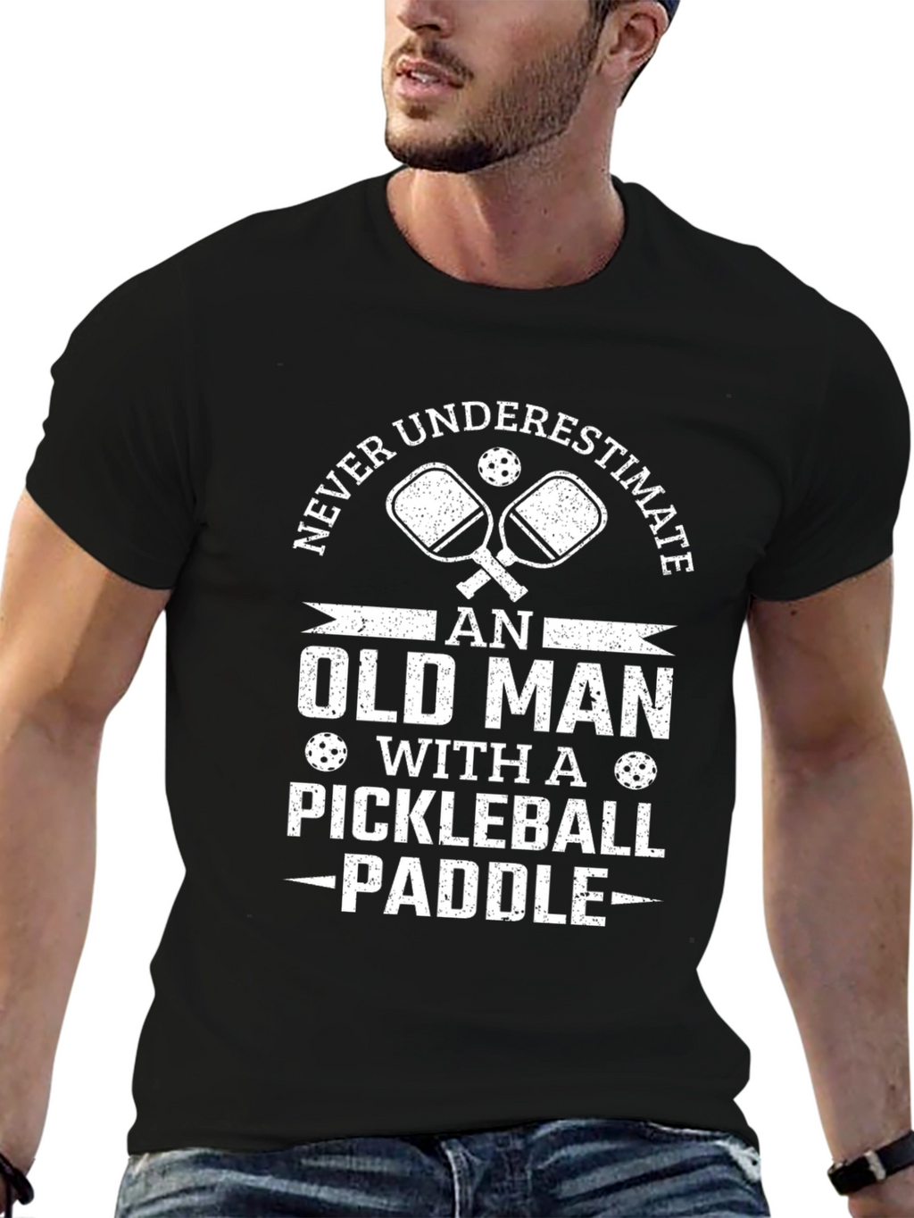 Funny Pickleball Old Man T-Shirt